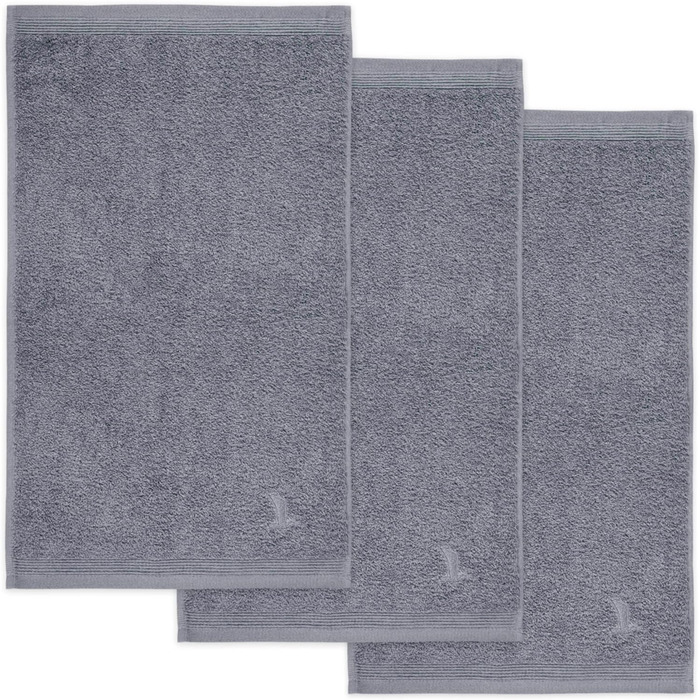 Рушник для гостей Superwuschel 30 x 50 см з 100 бавовни, кам'яний Набір з 3 рушників Stone 30 x 50 см