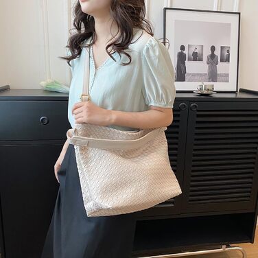 Сумочка жіноча сумка, шоппер дами великий PU шкіряна ткана сумка ретро сумка через плече мода сумка через плече з гаманцем, класич