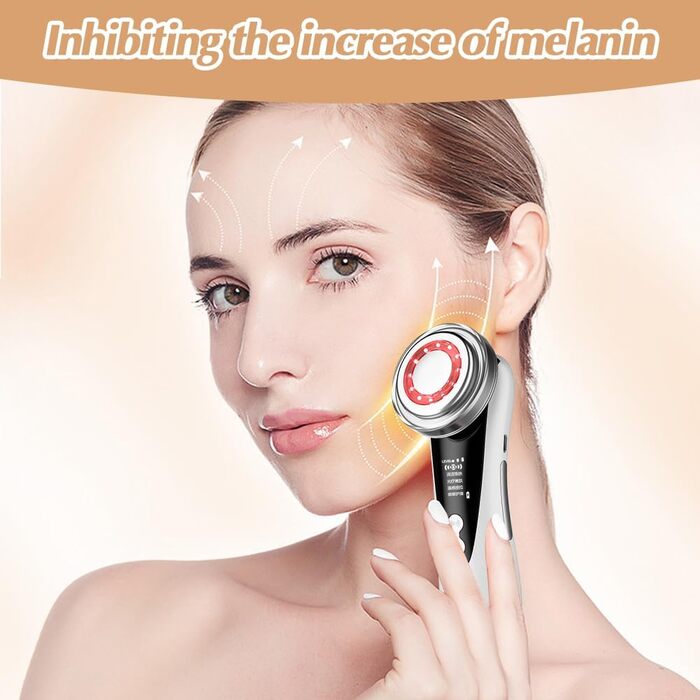 Електричний масажер для обличчя Gohytal, масажер для обличчя для усунення зморшок, проти зморшок і старіння, вібромасажер з технологією для підтяжки обличчя, глибокого очищення, усунення зморшок