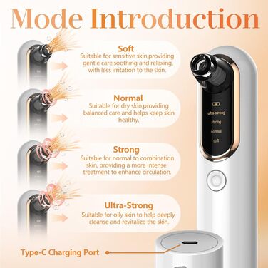 Видалення чорних крапок пилосос для очищення пір пилосос для очищення пір 4 режими прищів пилосос для очищення обличчя лікування вугрів догляд за шкірою пилосос для видалення чорних крапок догляд за шкірою