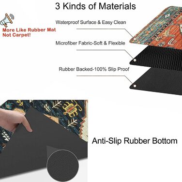 Килимки для сходів OJIA Extra Non-Slip Carpet для дерев&39яних сходів, 76,2 x 20,3 см, для використання в приміщенні, нековзні доріжки для сходів, гумові килимки безпеки для собак, дітей та людей похилого віку, , східний колір