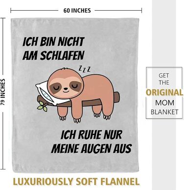 Подарунки для чоловіків, кумедна ковдра з лінивцем, подарунок на день народження для чоловіків, персоналізований подарунок для чоловіків, дідусь, тато на Різдво, день народження, День батька, 150*200