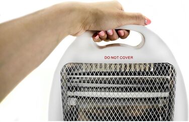 Кварцовий інфрачервоний обігрівач Mesko MS7710, інфрачервоний обігрівач з 2 режимами нагріву, низьке енергоспоживання, променевий інфрачервоний обігрівач з 2 галогенними лампами, захист від перекидання, портативний, 400/800 Вт