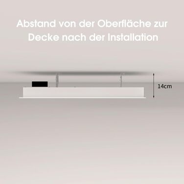 Інфрачервоний стельовий обігрівач з термостатом, 1300 Вт, інфрачервоний стельовий обігрівач, пульт дистанційного керування через додаток, електрична нагрівальна панель, нагрівальна пластина, радіатор, захист від перегріву, 1300 Вт