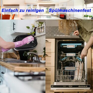 Мм потовщена силіконова форма для фритюрниці 5-7,5 л, силіконова форма для випічки фритюрниці 21,6 см, багаторазові аксесуари Силіконовий килимок Підводка для горщиків сумісна з Cosori, Tower, Air Fryer 21,6 см, 2 шт., 5