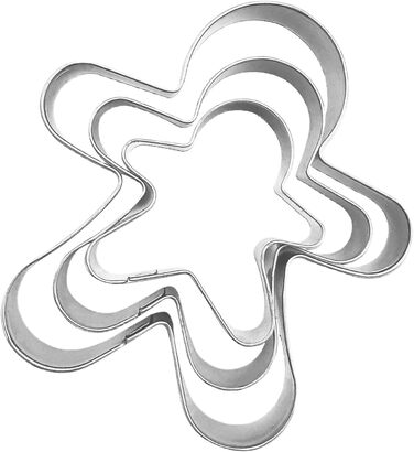 Різдвяні форми для випічки у формі пряникового чоловічка 3 шт Generisch