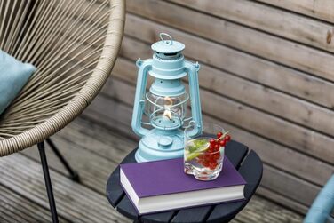 Ліхтар Feuerhand Storm Baby Special 276 - Виготовлено в Німеччині з 1893 року - Гасова лампа виготовлена зі сталі з порошковим покриттям та ударостійкого скла - Світло-зелений