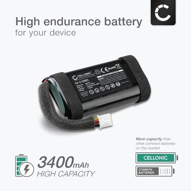 Акумулятор для динаміка, сумісний з Bang & Olufsen BeoPlay A1 (3400 мАг, 7,4 В), замінний акумулятор C129D3