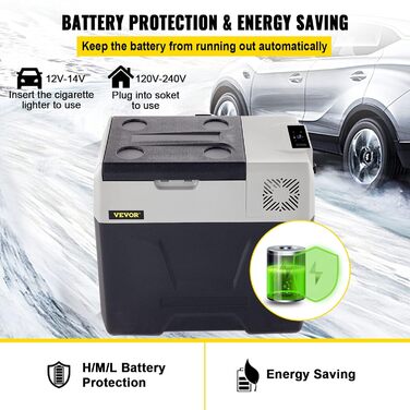 Портативний термоелектричний холодильник-холодильник 50 л для автомобіля Портативний електричний автомобільний міні-холодильник дл