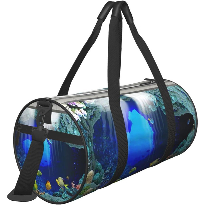 Дорожня сумка-мішок, морська тематика, риби, спортивна сумка для чоловіків та жінок