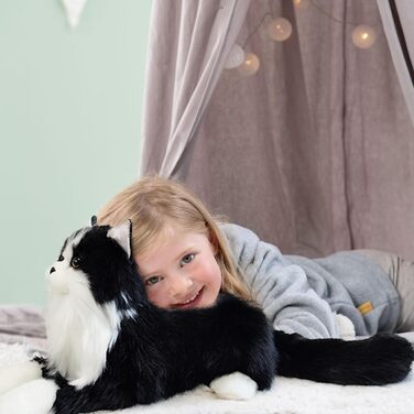 Плюшева іграшка Chongker, реалістичний чорний кіт, ручна робота, 36 см