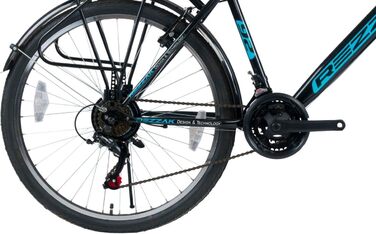 Дюймовий велосипед, чоловічий велосипед, велосипед для хлопчиків, дитячий велосипед, міський велосипед, 21 передача, чорний/синій, НОВИЙ -046, 26-