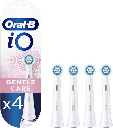 Наконечники зубної щітки Oral-B iO Gentle Care, упаковка 4 шт. и білі