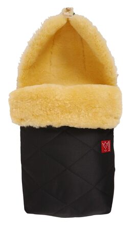 Кайзерівська муфта для ніг з овчини Natura, чорна