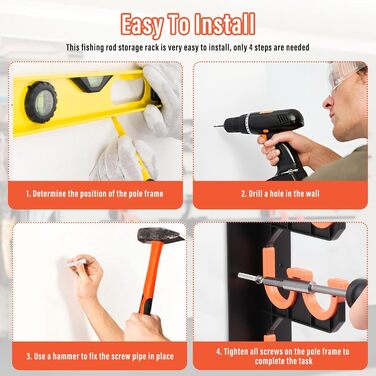 Настінний тримач для вудки з 2 предметів із силіконовими захисними накладками, настінне кріплення для вудки в гараж, широкий тримач для вудки, стійка для вудки, кріплення на стіну або стелю, стійка для риболовлі, тримач для вудки на 20 вудок