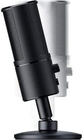 Конденсаторний мікрофон для стрімінгу (компактний з ударним кріпленням, суперкардіоїдна діаграма спрямованості, без затримок, кноп