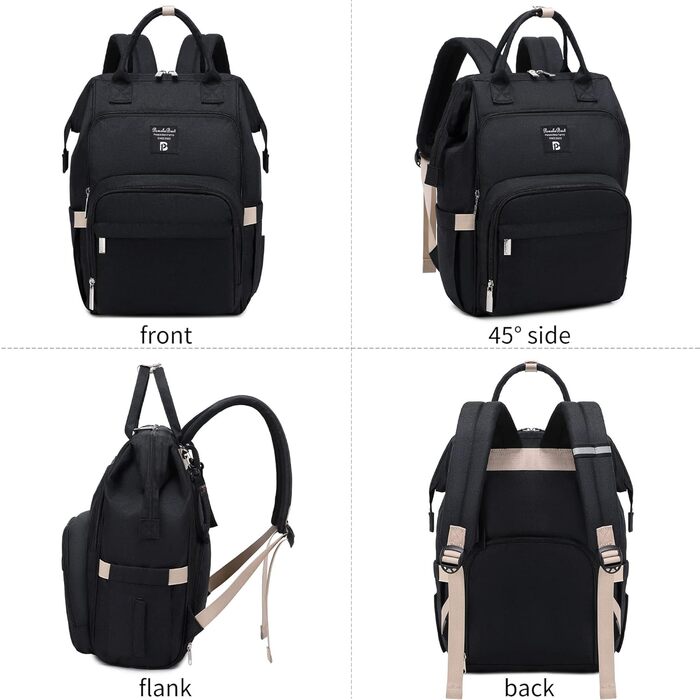 Пеленальний рюкзак стильний пеленальний рюкзак з пеленальним килимком багатофункціональний водовідштовхувальний рюкзак великої міс