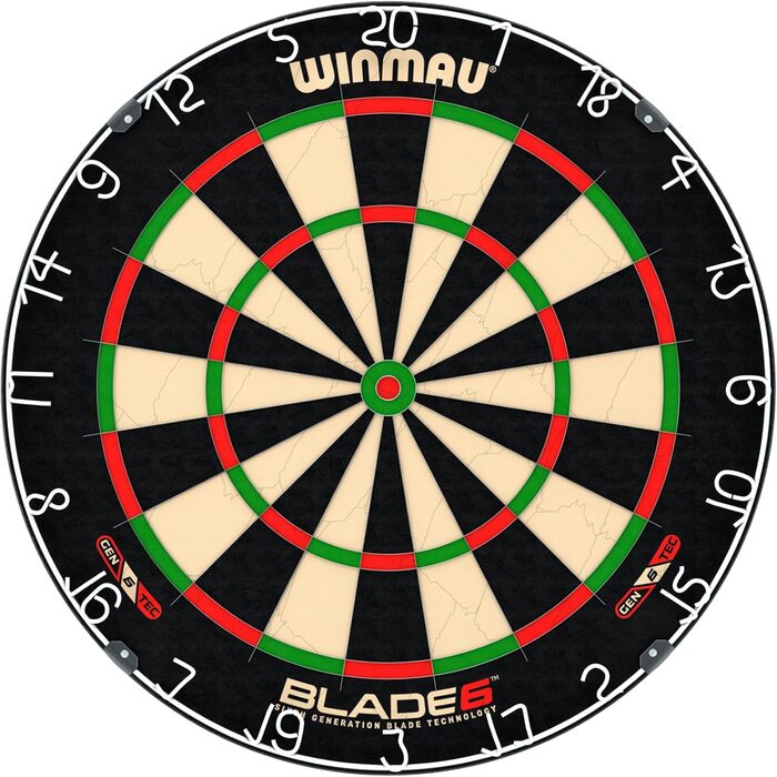 Професійна щетинна мішень для дартсу WINMAU Blade 6 - Офіційна специфікація турніру. Набір Blade 6 PDC.