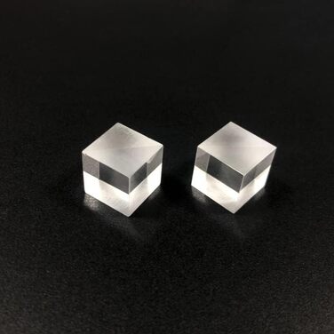 Мм 1 1 Beamsplitter Повне внутрішнє відбиття Пряма кутова призма Напіввідбиваюча напівпрозора Beamsplitter, 15 * 15 * 15