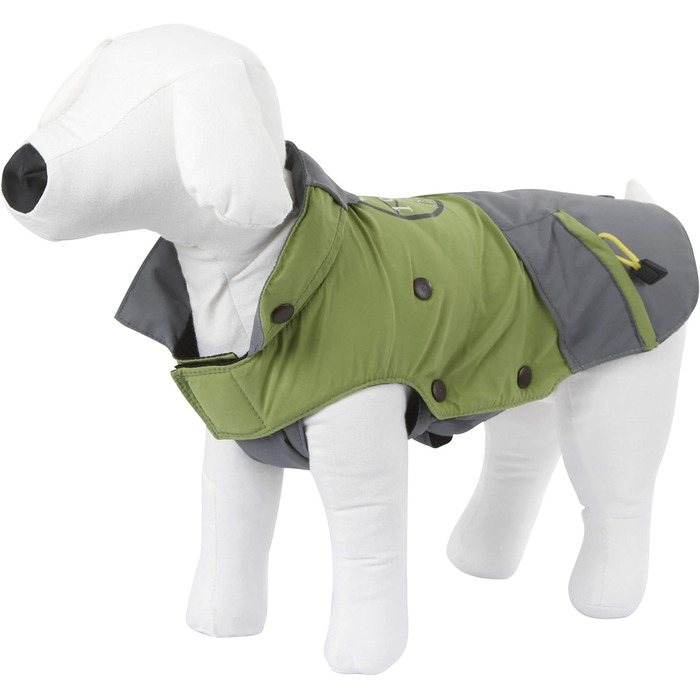 Пальто для собак Kerbl Pet Outdoor Vancouver, зелено-сіре, 35 см