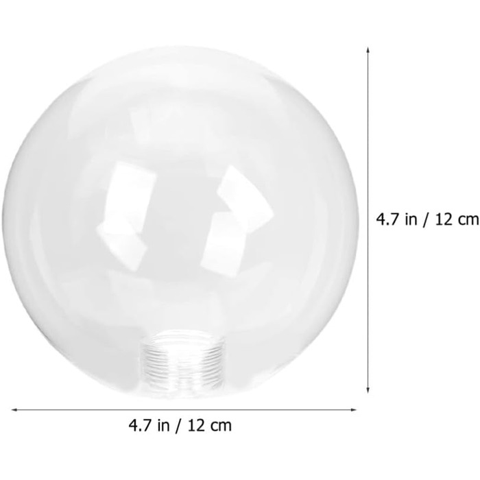 Абажур Прозорий кульковий абажур 120 мм Прозора скляна купольна кришка для стіни бра з цоколем G9