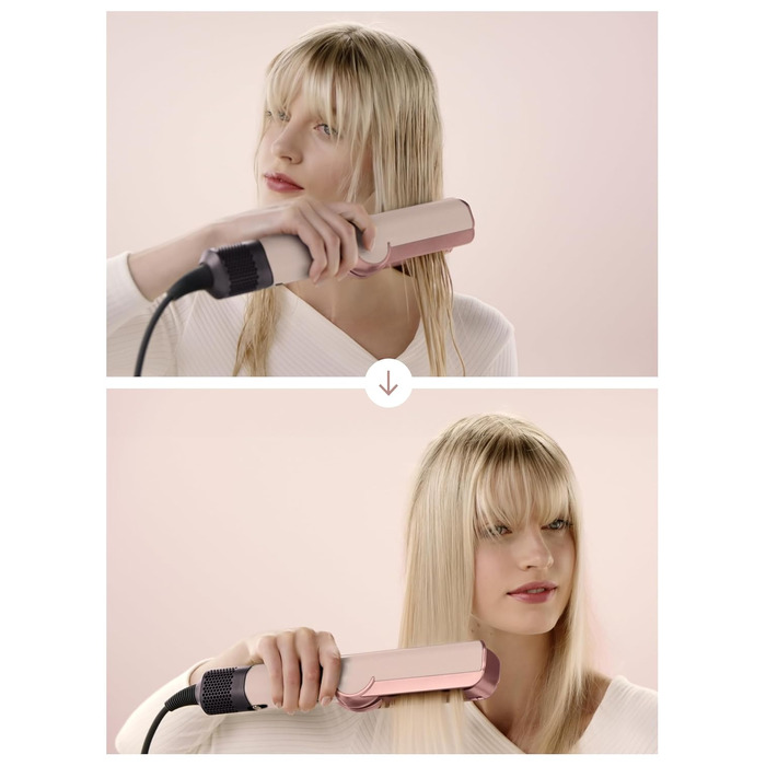Стайлер для випрямлення волосся Dyson Airstrait 2в1 (випрямляч та фен) Ceramic Pink/Rose Gold