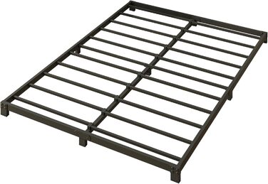 Ліжко-платформа з металу, каркас ліжка 120 x 200 см - висота 8 см - металеве ліжко з металевою рейковою основою, сучасне металеве ліжко для дорослих, дітей, підлітків, легке складання, двоспальне ліжко чорного кольору 120 x 200 см