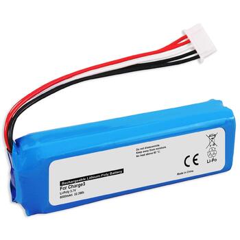 Замінний акумулятор, сумісний з JBL GSP1029102A для JBL Charge 3 (рік випуску 2016) 6000 мАг - 3,7 В - LiPo - 100 сумісний