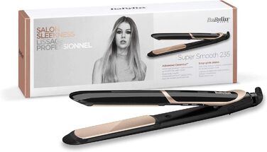 Набір BaByliss фен Italian Air Pro 2200 (сірий, 2200 Вт, AC-мотор, іонізація, 6719DE) та випрямляч Super Smooth 235 (іонізація, 140C - 235C, ST393E)