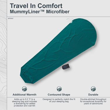 Спальний мішок Cocoon Microfibre Mummy Liner - Мікроволокно