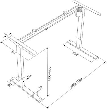 Стіл з електричним регулюванням висоти, функцією пам&39яті, регульованим захистом від зіткнень та плавним пуском/зупинкою для використання вдома (білий) White Max 1, 1