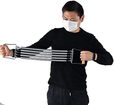 Еспандер для грудей Tbest, дерев&39яна ручка, еспандер для грудей, силові тренування, знімний пружинний розробник, вправи з опором, побутові вправи, фітнес-обладнання для м&39язів, комбіновані фітнес-товари