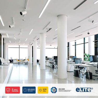 Світлодіодна трубка eLITe T5, 51,7 см, 7 Вт, дуже яскрава, 720 лм, 840, 4000 кельвінів, універсальний білий, ТІЛЬКИ ДЛЯ EVG, 140 градусів, однорідне світло, довговічність 50 000 год, гарантія 3 роки