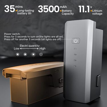 Дрон X-Verse SJRC F22 S2 4K PRO з камерами 4K, дистанційним керуванням 6 км, уникненням перешкод, 2-осьовим підвісом EIS повторюва