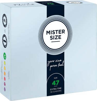 Презервативи MISTER SIZE Natural Feeling, ультратонкі, 36 шт, 47 мм