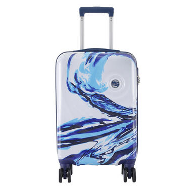 Валіза Semi Line 20' (S) White/Blue Print (T5653-1)