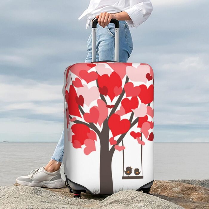 Чохол для валізи Дерево Любові, еластичний захист від подряпин, розмір XL, чорний (95 см)