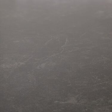 Овальний обідній стіл LISANDRO, 160 x 90 см, з керамічною стільницею, темно-сірий/чорний сучасний кухонний стіл з міцною керамічною стільницею та стабільним металевим каркасом для стильної їдальні або кухні