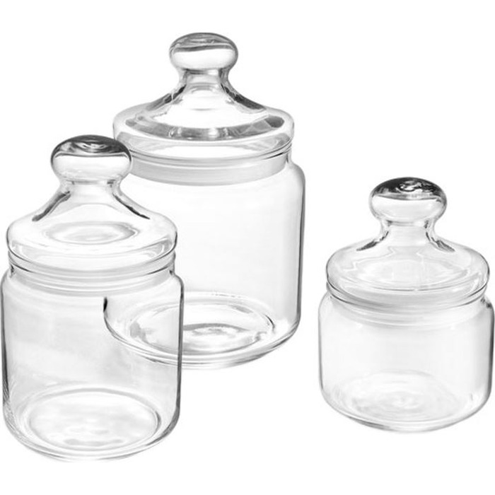 Набір банок Luminarc Club 3 шт., 0.5, 0.75 та 1 л