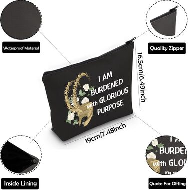 Косметичка з написом Я обтяжений славною метою, BL обтяжена