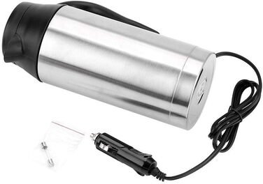 Автомобільний чайник, портативний чайник 24V подорожній автомобіль вантажівка чайник з нержавіючої сталі термос колба прикурювач п