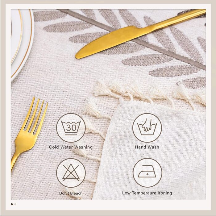 Миється Водонепроникна Скатертина Бавовняна Прямокутна Скатертина Елегантна скатертина з льону 140х180 см для домашньої кухні Обід