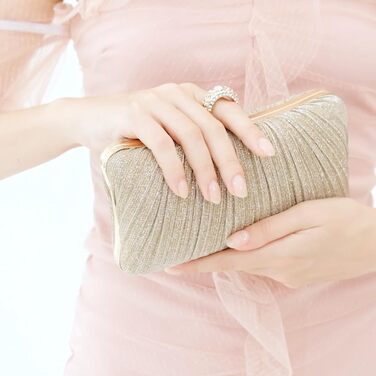 Золотий клатч жіночий елегантна сумочка на ланцюжку для вечірок, весіль та особливих подій