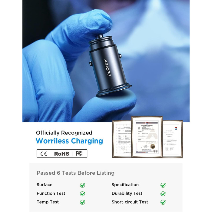 Вт прикурювач USB C автомобільний зарядний пристрій QC3.0 PD45W швидкий металевий автомобільний зарядний пристрій USB C адаптер ав