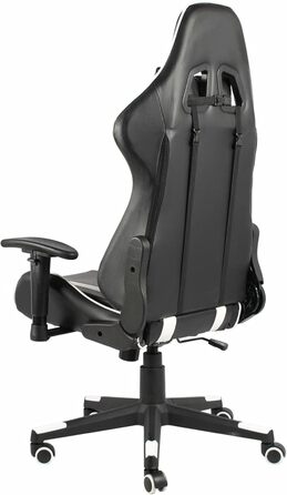 Обертове ігрове крісло, білий ПВХ, крісло для ПК, ігрове крісло для хлопчиків, обертове крісло