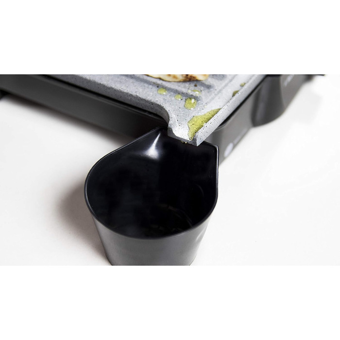 Електричний гриль, антипригарне покриття RockStone, відкривання на 180, регулювання по висоті, варильна поверхня 30 х 23,5 см, 2000 Вт, нержавіюча сталь і пластик, 2000.