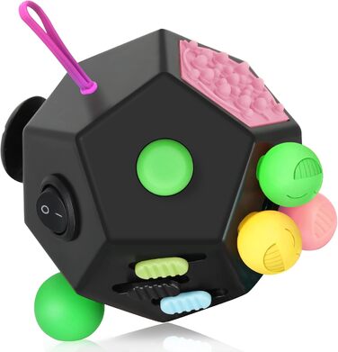 З 12 сторонами, іграшка Infinity Cube Fidget Anti Stress Cube для дорослих, дітей із СДУГ, СДУГ, РАС, СДУГ