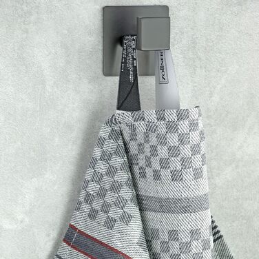 Набір з 10 чайних рушників, 50x100 см, бавовна, сірий в клітинку 50 x 100 см антрацит