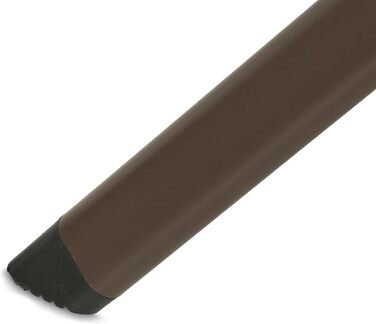 Садовий стіл Relaxdays під ротанг, круглий, ВxГ 75 x 60 см, коричневий Балконний стіл, вуличний стіл, пластик та метал