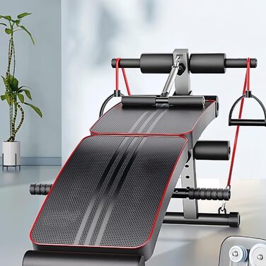 Складана лава для сидіння, багатофункціональна лава з регульованою висотою, з м&39якою пружинною підсилювачем, тренажер для пресу для вправ у тренажерному залі або вдома